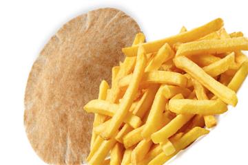 CHIPS IN PITTA BREAD